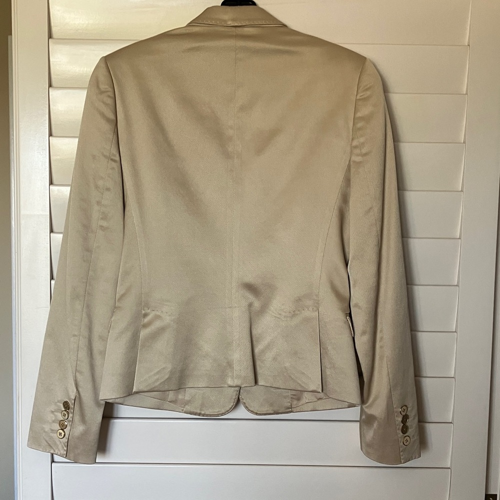 Dolce & Gabbana silk and cotton blend Beige Women's Blazer - Picture 2 of 4